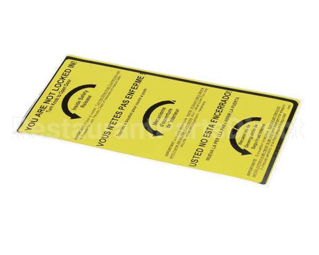 146868 Norlake Safety Sticker