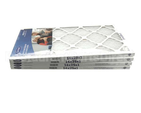 14X25X1-M13-C-P4 Carrier Merv 13 1" Air Filter, 14"X25"X1", 4 Pac