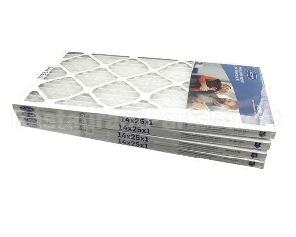 14X25X1-M13-C-P4 Carrier Merv 13 1" Air Filter, 14"X25"X1", 4 Pac