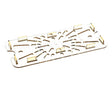 156818 Duke Shelf,Drain 1/3 Size-Amber 6-15/16 X 12-