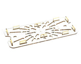 156818 Duke Shelf,Drain 1/3 Size-Amber 6-15/16 X 12-