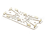 156818 Duke Shelf,Drain 1/3 Size-Amber 6-15/16 X 12-