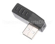 166184 Duke Usb. 2.0 Male To Female Rt. Angle Adapte