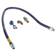 1675BPQ60 Compatible Dormont 3/4"Dia., 60" Blue Hose, Snapfast, 1 Elbow