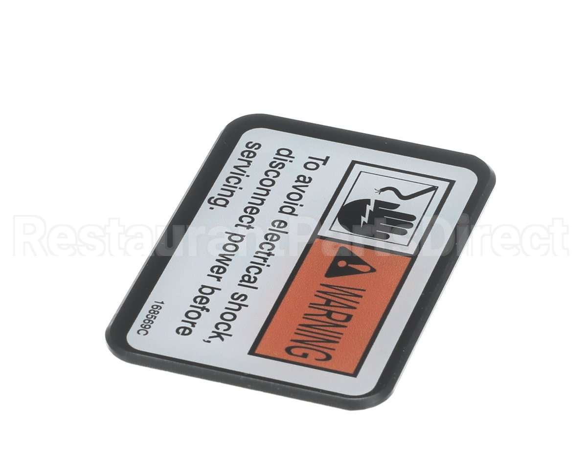 168569 Henny Penny Label-Warning Disc. Power