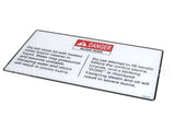 168574 Henny Penny Label-Operation Hazards,Velo