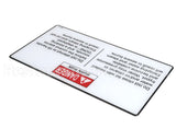 168574 Henny Penny Label-Operation Hazards,Velo