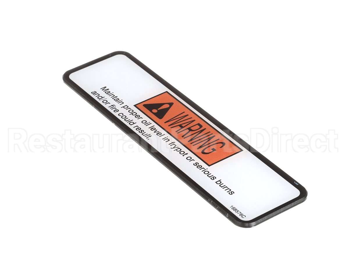 168576 Henny Penny Label-Danger Shortening-Evol