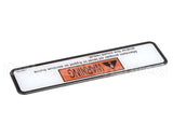 168576 Henny Penny Label-Danger Shortening-Evol