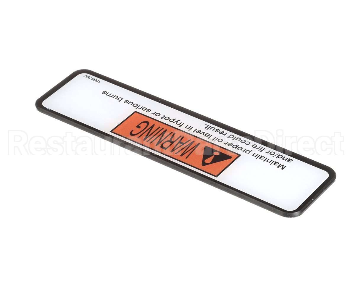 168576 Henny Penny Label-Danger Shortening-Evol