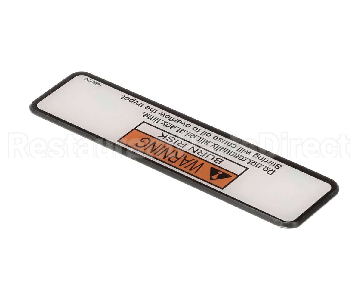 168577 Henny Penny Label-Danger Stirring-Velo