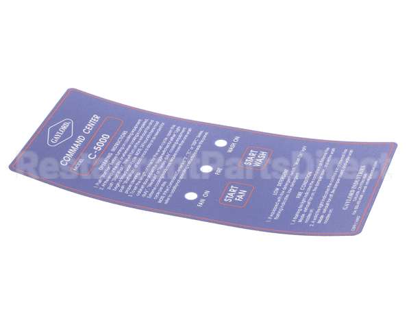 16907 Gaylord C-5000 Mylar Faceplate