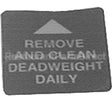 16912 Compatible Henny Penny Decal, Remove/Clean Dead Weight Daily
