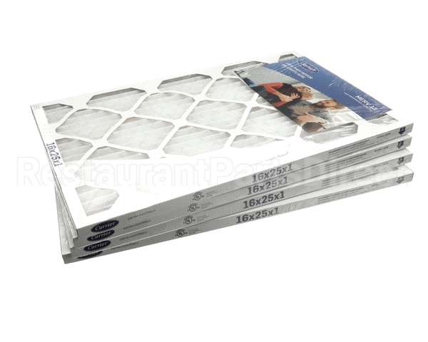 16X25X1-M13-C-P4 Carrier Merv 13 1" Air Filter, 16"X25"X1", 4 Pac