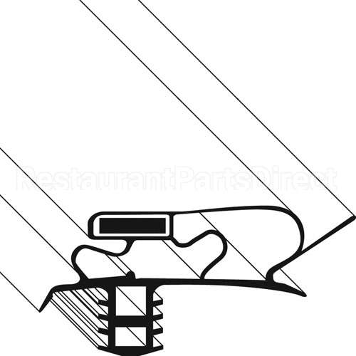 1701392 Compatible Delfield Gasket, Drawer7-1/2"X 24- 3/8"