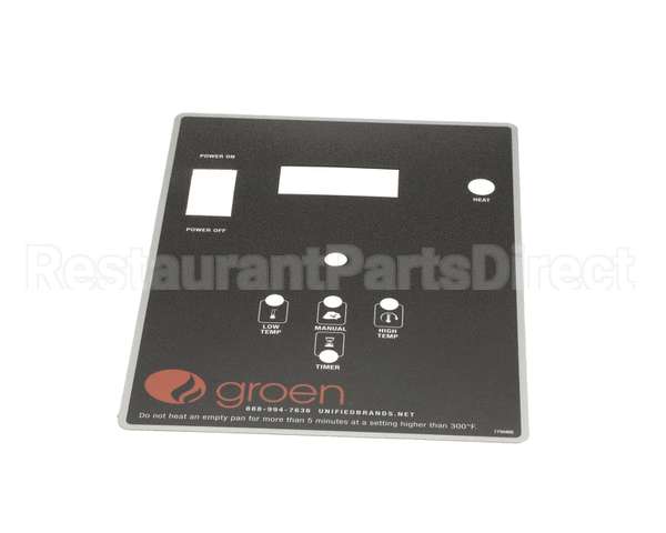 175048 Groen Overlay, Braising Pan, Manual Tilt, Elec