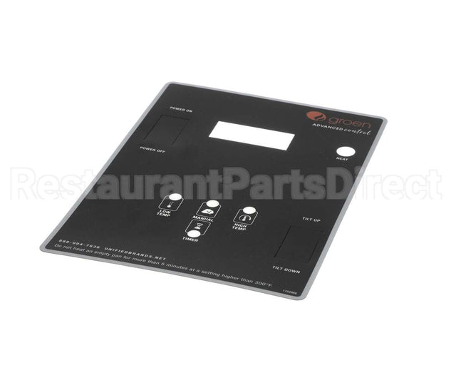 175205 Groen Overlay, Braising Pan, Pwr Til