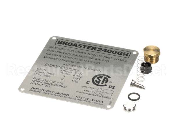 17714 Broaster Kit- Conversion, 2400Gh To Ng