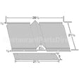 17861 Compatible Blodgett Deflector, Oven Bottom