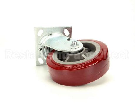 18301-6214 Carter Hoffmann 6" Swivel Red Poly -Cw-