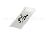 18312-0497 Carter Hoffmann Keep Closed Decal