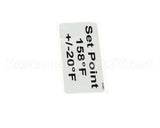 18312-0554 Carter Hoffmann Decal, 158 +/-15 Deg F