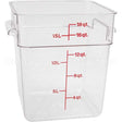 18SFSCW Compatible Cambro Container Sq Clear 18Qt