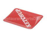 19-420-0002 Wunder-Bar Domed Label - Ketchup