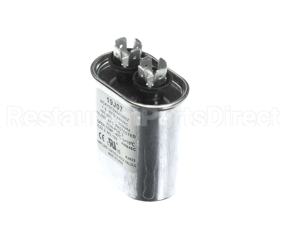 19J07 Lennox Run Capacitor, 7.5 Mfd, 440V, Oval