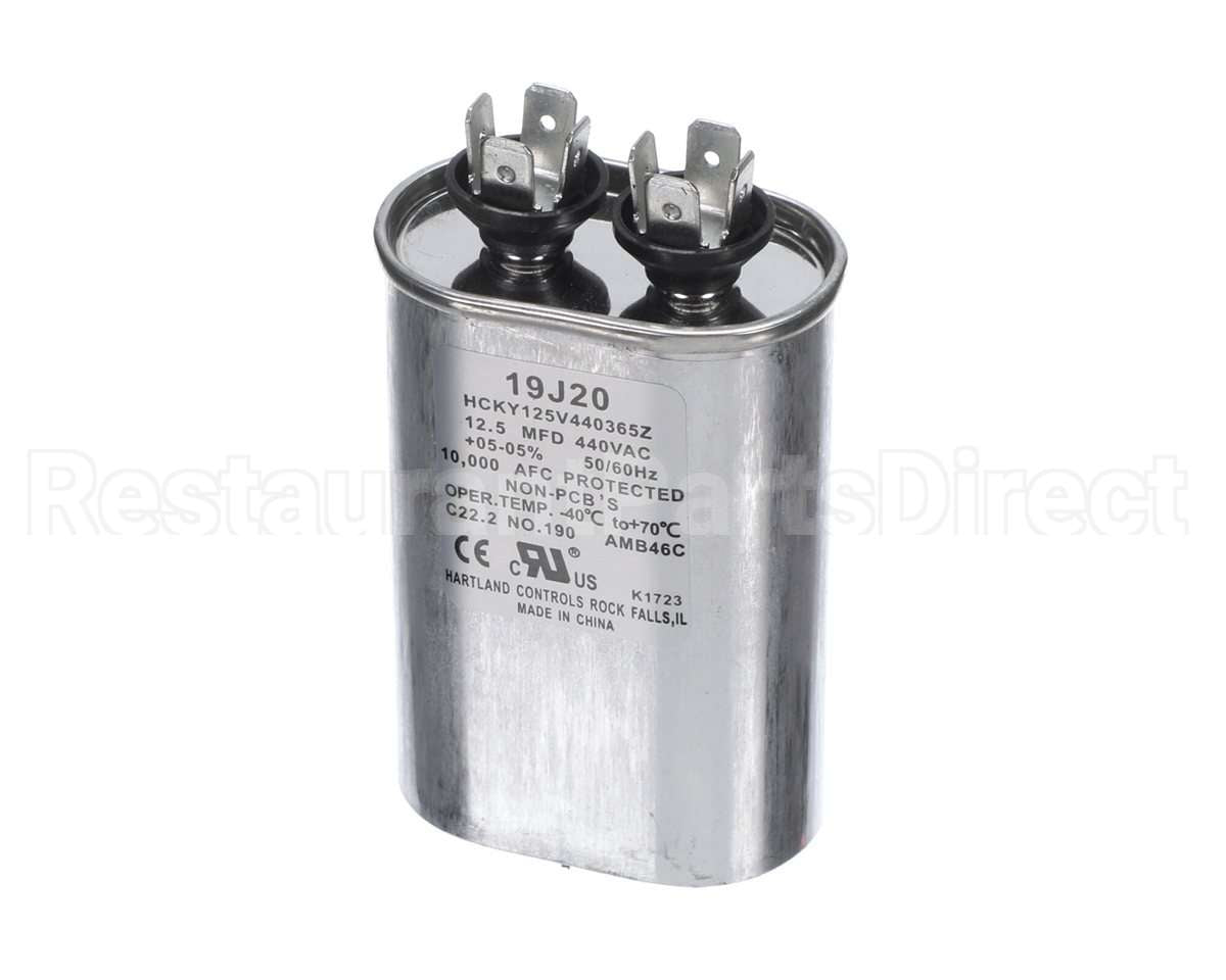 19J20 Lennox Capacitor 12.5Fd@440V Oval