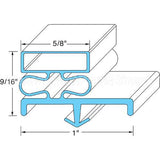 2-723 Compatible Continental Door Gasket 21-3/8" X 60-1/2"