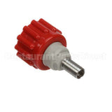 20-1104-20 Lancer Bib Connector, Ss 3/8 Barb,Red