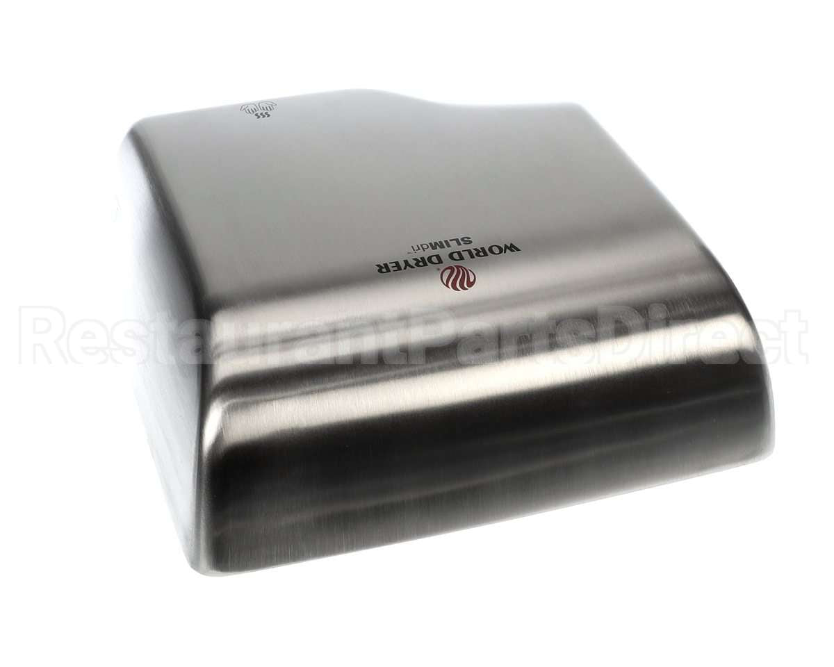 20-L973 World Dryer Slimdri Cover Assembly Ss Brsh Sat