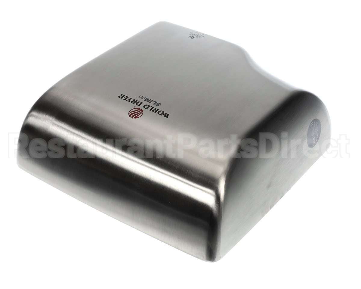 20-L973 World Dryer Slimdri Cover Assembly Ss Brsh Sat