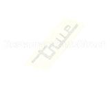 200939 TRUE Nameplate, True Decal Silver Vinyl