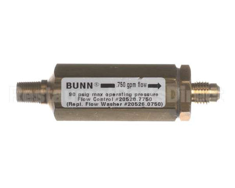 20528.7750 Bunn Flow Control-Assy,Brass.750Gpm