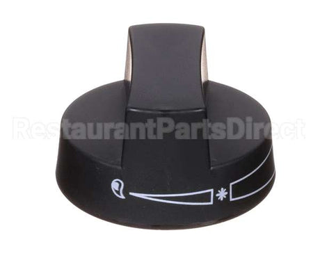 2080 Crown Verity Knob, Black