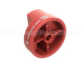 2090 Crown Verity Knob Pilot Round, Red