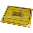 20HPCH-150 Compatible Cambro Hot Pan Lid Half Sz-150 Amber