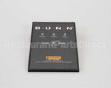 21112.1000 Bunn Panel Assembly, W/Indicator Lamps