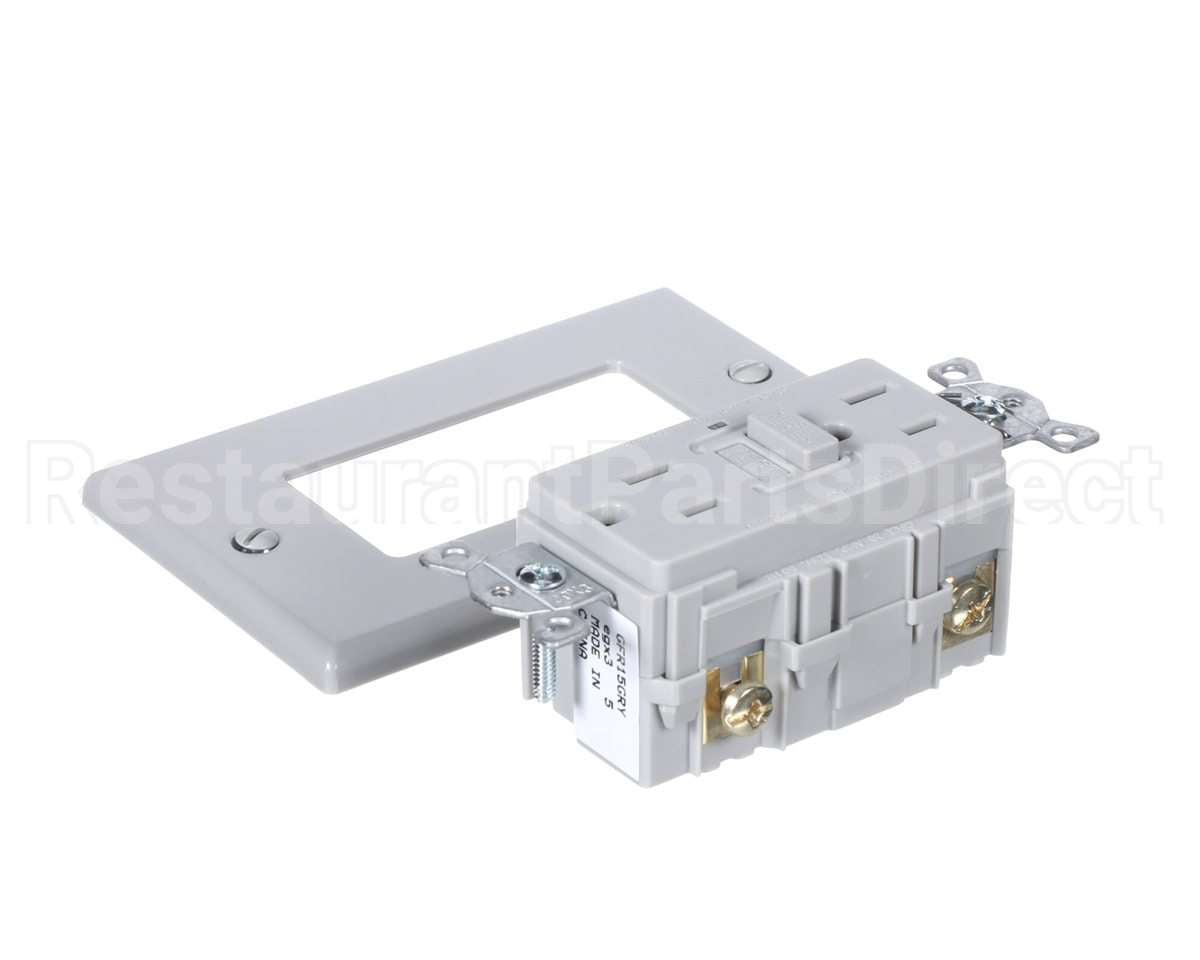 212372 Duke Recpt, 5-15Gfci Dup Gray 15A 1