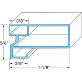 216522315 Compatible Arctic Air Door Gasket 31 1/4" X 61 5/8"