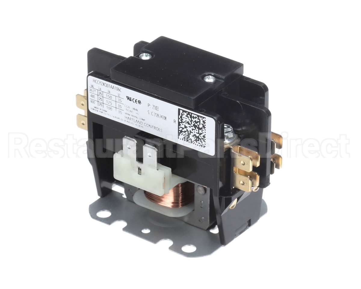 21J03 Lennox Contactor, Dpdt, 24 Volts, 25 Amps