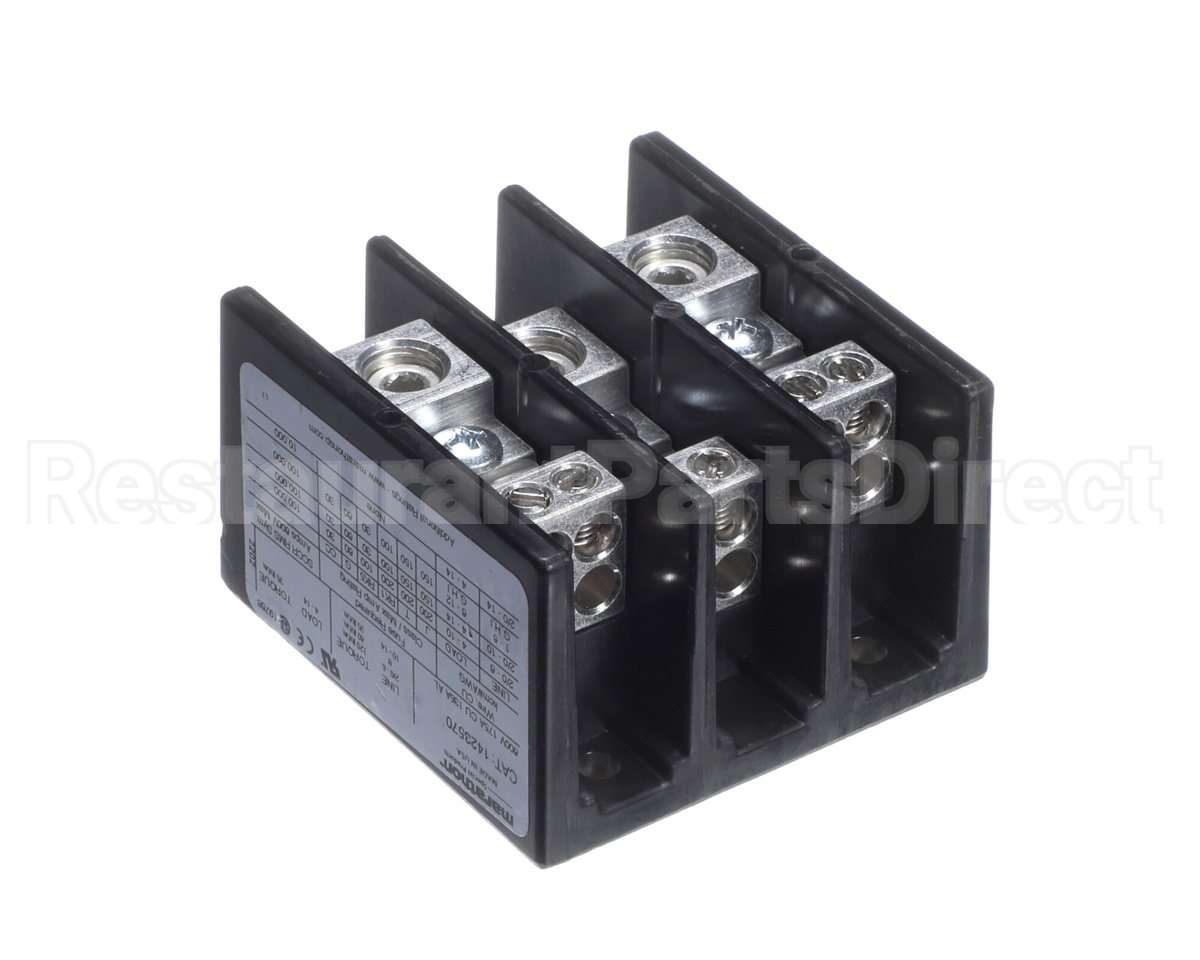 2251423 Heatcraft 3 Pole Ln 2/0-12 Load 4/P 4 Terminal Blo