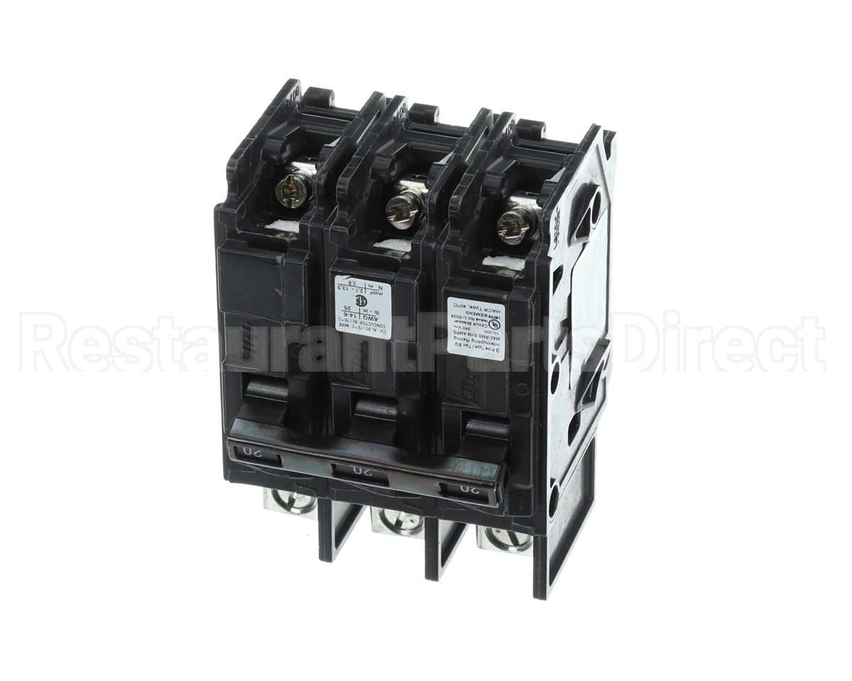 2253020 Heatcraft Circuit Breaker With Lugs 20 Amp 3 Pole