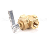 226102F Town Food Service 3/8F X 3/8F Npt Brass Gas Valve W/Town H