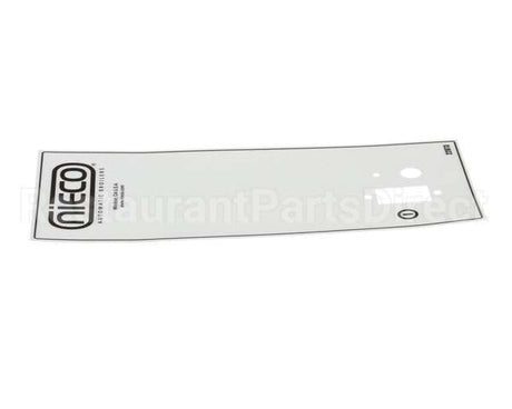 22873 Nieco Label, Control Box Std Jf-G R