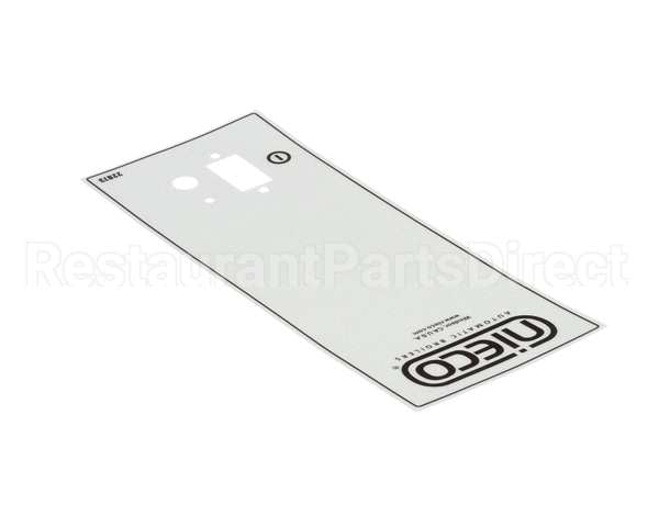 22873 Nieco Label, Control Box Std Jf-G R