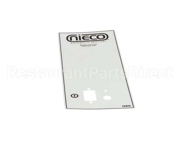 22873 Nieco Label, Control Box Std Jf-G R