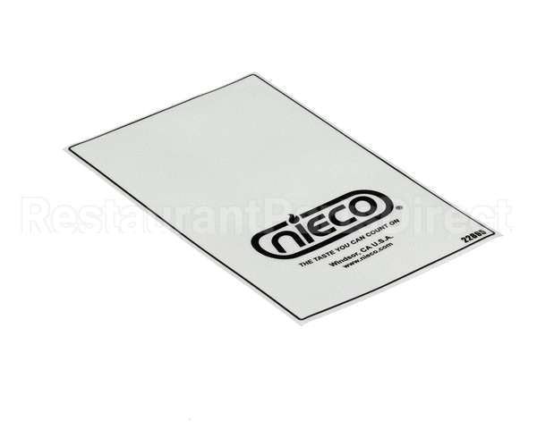 22895 Nieco Label, 1 Blet, Control Box,